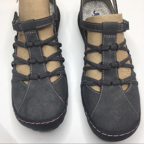 JBU By Jambu Juliet charcoal Mary Jane sandals NIB - Picture 3 of 8